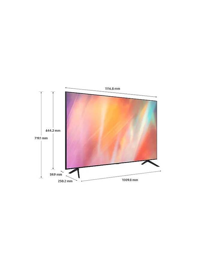 50-Inch Crystal UHD Crystal Processor 4K Flat Smart Tv UA50AU7000UXZN / UA50AU7000UXEG Titan Grey image - FreshCart
