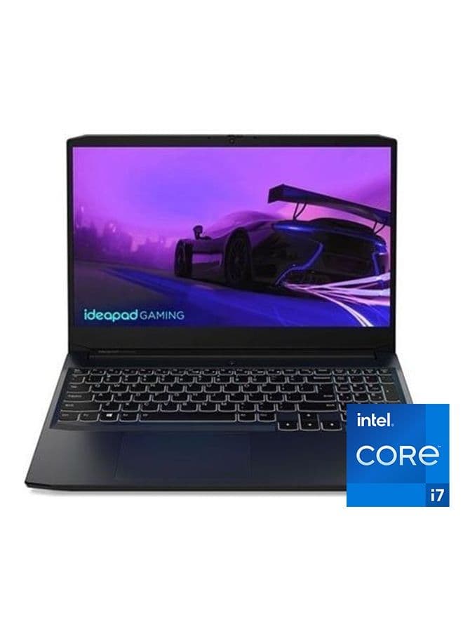 Laptop Ideapad-Gaming-3-15Imh05 15.6 Inch FHD Intel Core i7 10750H 16GB RAM 1TB HHD + 256GB SSD 4GB Nvidia Geforce Gtx 1650 Ti DDR6 DosOnyx English/Arabic Black image - FreshCart