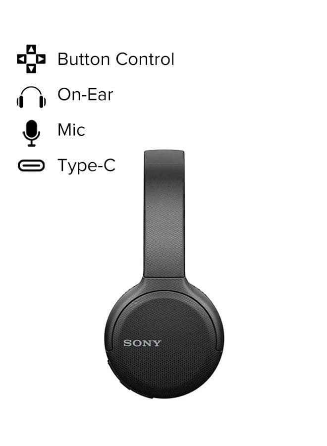 WH-CH510 Wireless On-Ear Bluetooth Headphones Black image - FreshCart