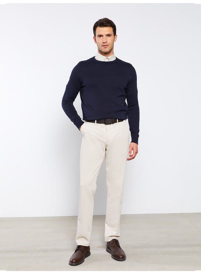 Crew Neck Long Sleeve Men's Knitwear Sweater image - FreshCart