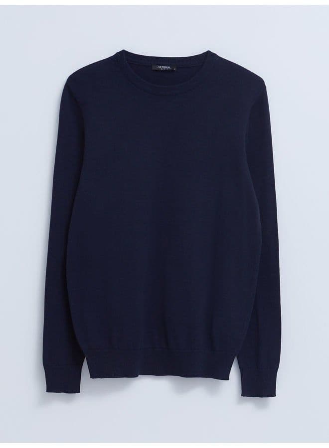 Crew Neck Long Sleeve Men's Knitwear Sweater image - FreshCart