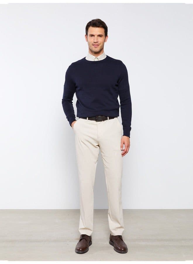 Crew Neck Long Sleeve Men's Knitwear Sweater image - FreshCart