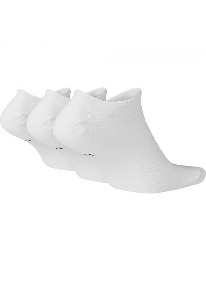 NSW Everyday Essentials No-Show Socks (Pack of 3) White/Black image - FreshCart