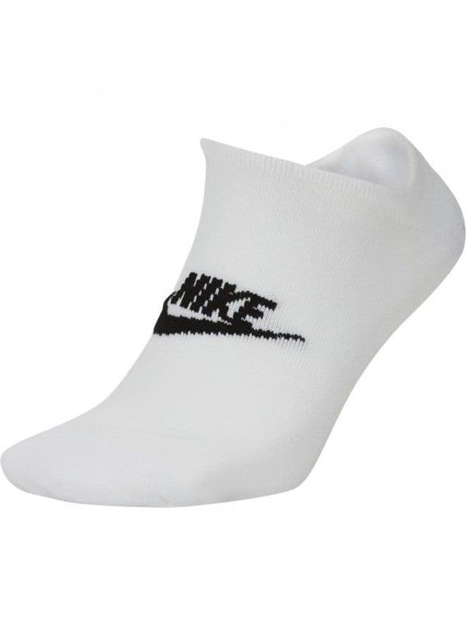 NSW Everyday Essentials No-Show Socks (Pack of 3) White/Black image - FreshCart