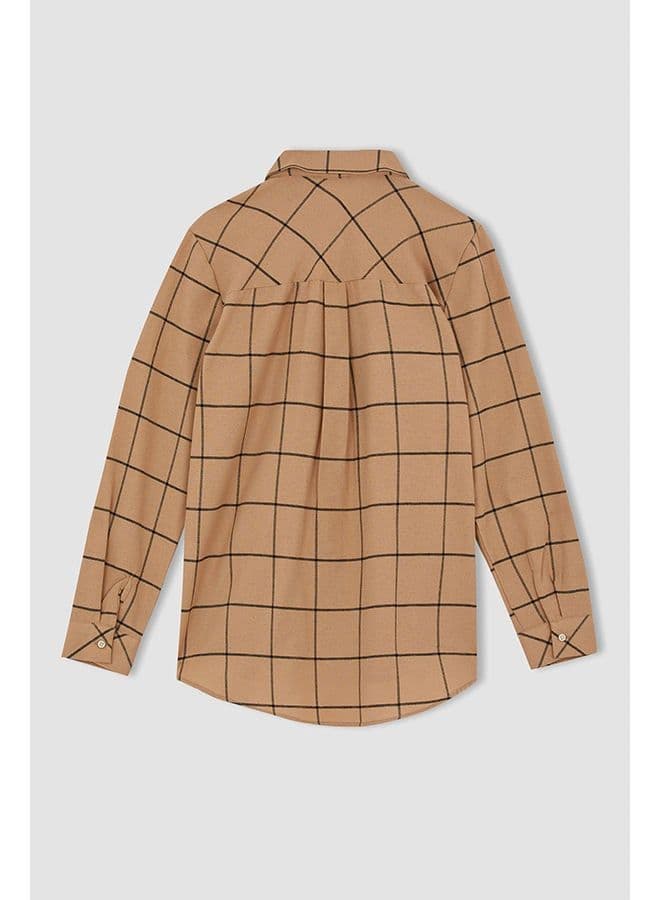 Woman Brown Long Sleeve Tunic LT.CAMEL image - FreshCart