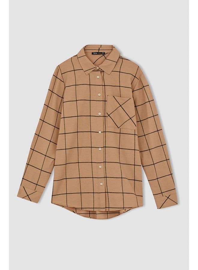 Woman Brown Long Sleeve Tunic LT.CAMEL image - FreshCart
